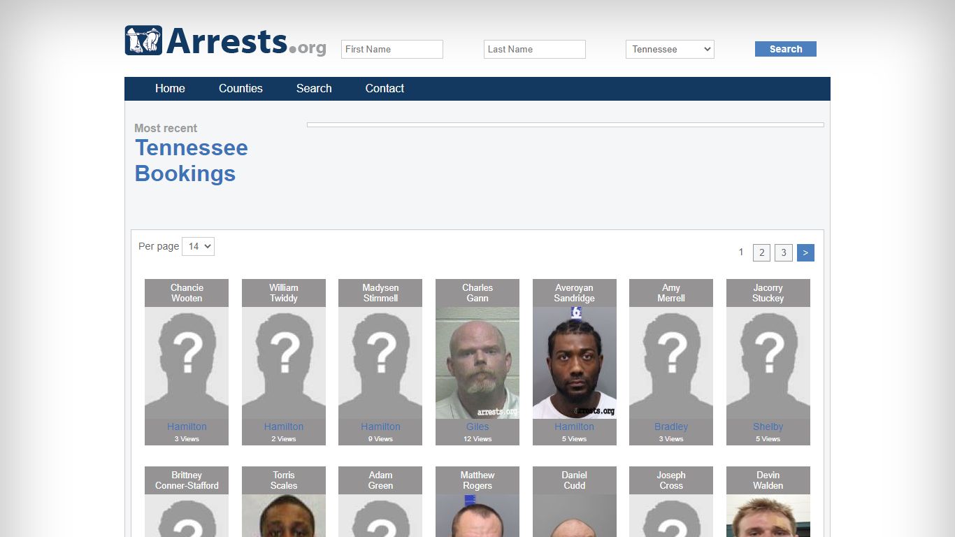 Tennessee Arrests and Inmate Search